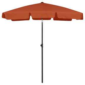 Parasol plażowy Vidaxx 180x120 cm w kolorze terakoty