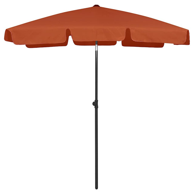 Parasol plażowy Vidaxx 180x120 cm w kolorze terakoty