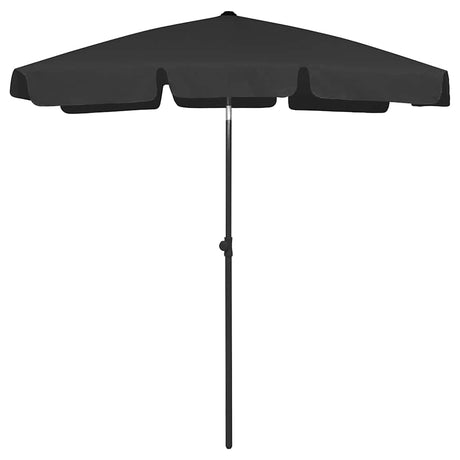Vidaxl Strandparasol 180x120 cm czarny