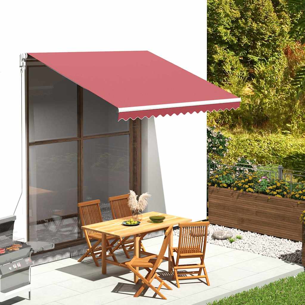 Vidaxl zastępczy materiał dla luifel 3x2,5 m Bordeaux Red
