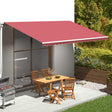Vidaxl zastępczy materiał dla luifel 5x3 m Bordeaux Red