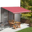Vidaxl zastępczy materiał dla luifel 5x3,5 m Bordeaux Red