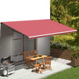 Vidaxl zastępczy materiał dla luifel 6x3 m Bordeaux Red