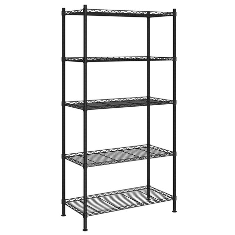 Regał magazynowy Vidaxx 5-warstwowy 250 kg 90x35x180 cm czarny