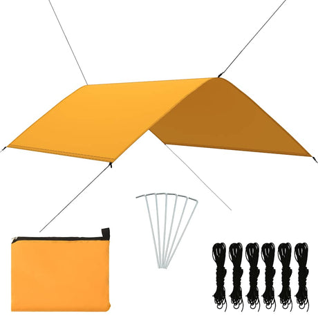 Vidaxl Cover Sail 3x2 m żółty