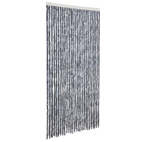 Vidaxl Fly Curtain 118x220 cm Chenille Silver w kolorze