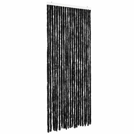 Vidaxl Fly Curtain 90x200 cm Chenille Anthracyt
