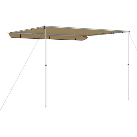 Vidaxl luifel voor camper en caravan 2,4x3x2,15 m beige
