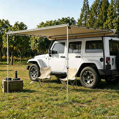 Vidaxl luifel voor camper en caravan 2,4x3x2,15 m beige