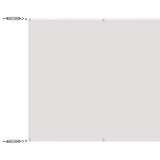 Vidaxl luifel pionowy 60x1000 cm Oxford Fabric White