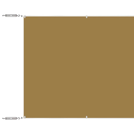 Vidaxl luifel pionowy 60x1200 cm Oxford Fabric Beige