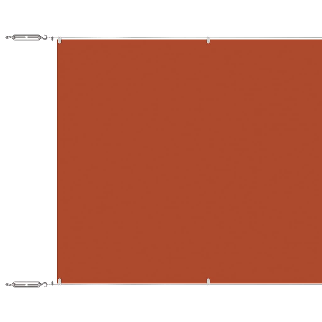Vidaxl luifel pionowy 100x1200 cm Oxford Fabric Treacotta -Colored
