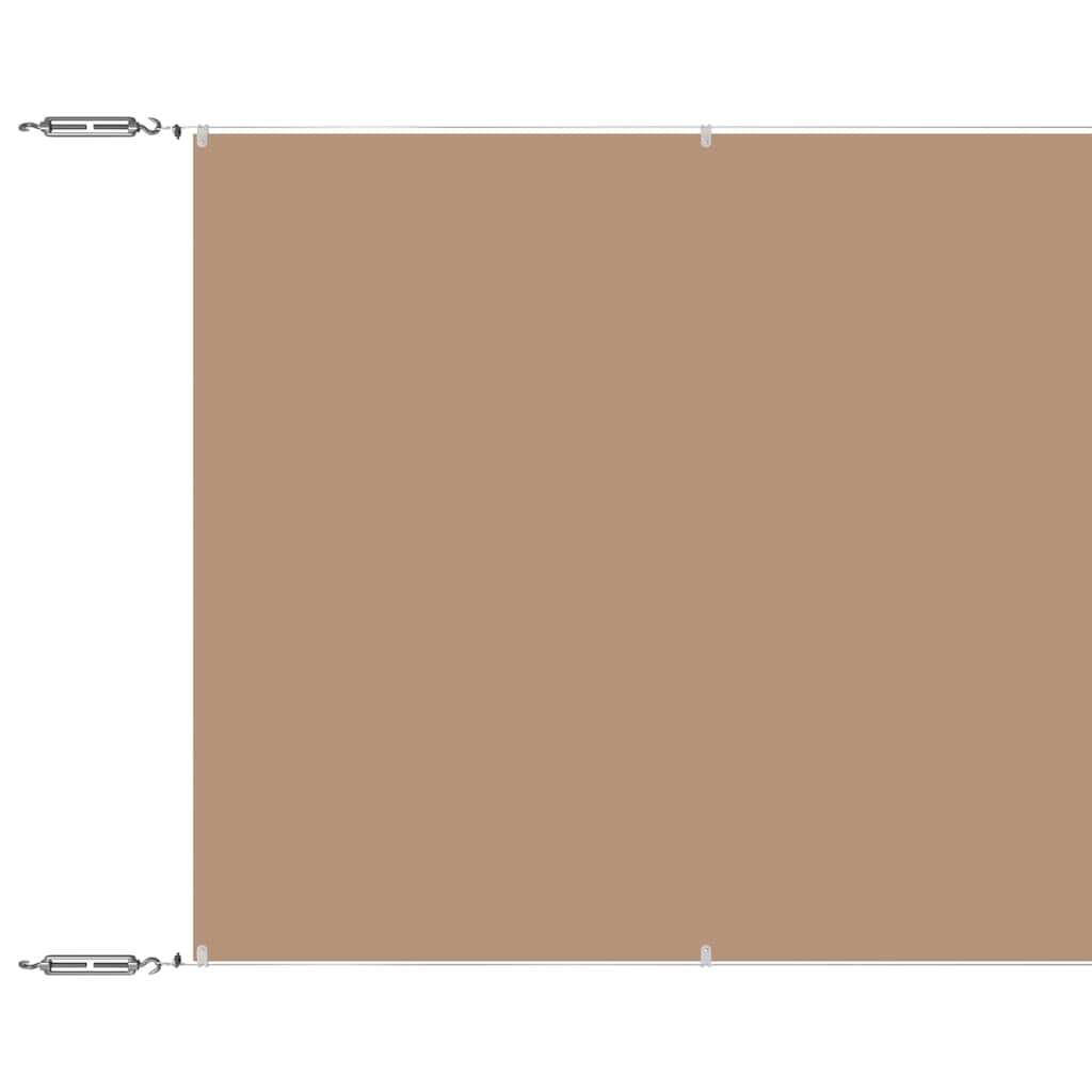 Vidaxl luifel pionowy 60x1000 cm Oxford Fabric Taupe