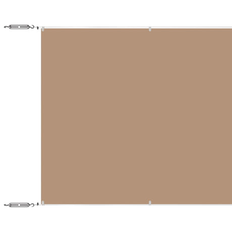 Vidaxl luifel pionowy 60x1200 cm Oxford Fabric Taupe