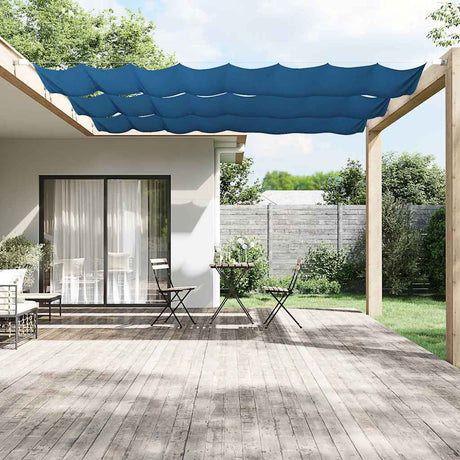 Vidaxl luifel pionowy 60x420 cm Oxford Tkanina niebieska