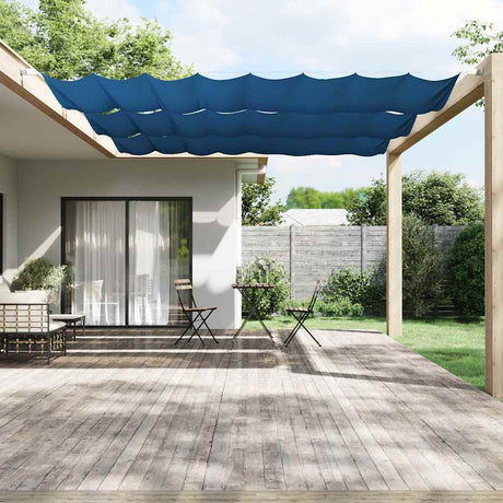 Vidaxl luifel pionowy 140x420 cm Oxford Tkanina niebieska