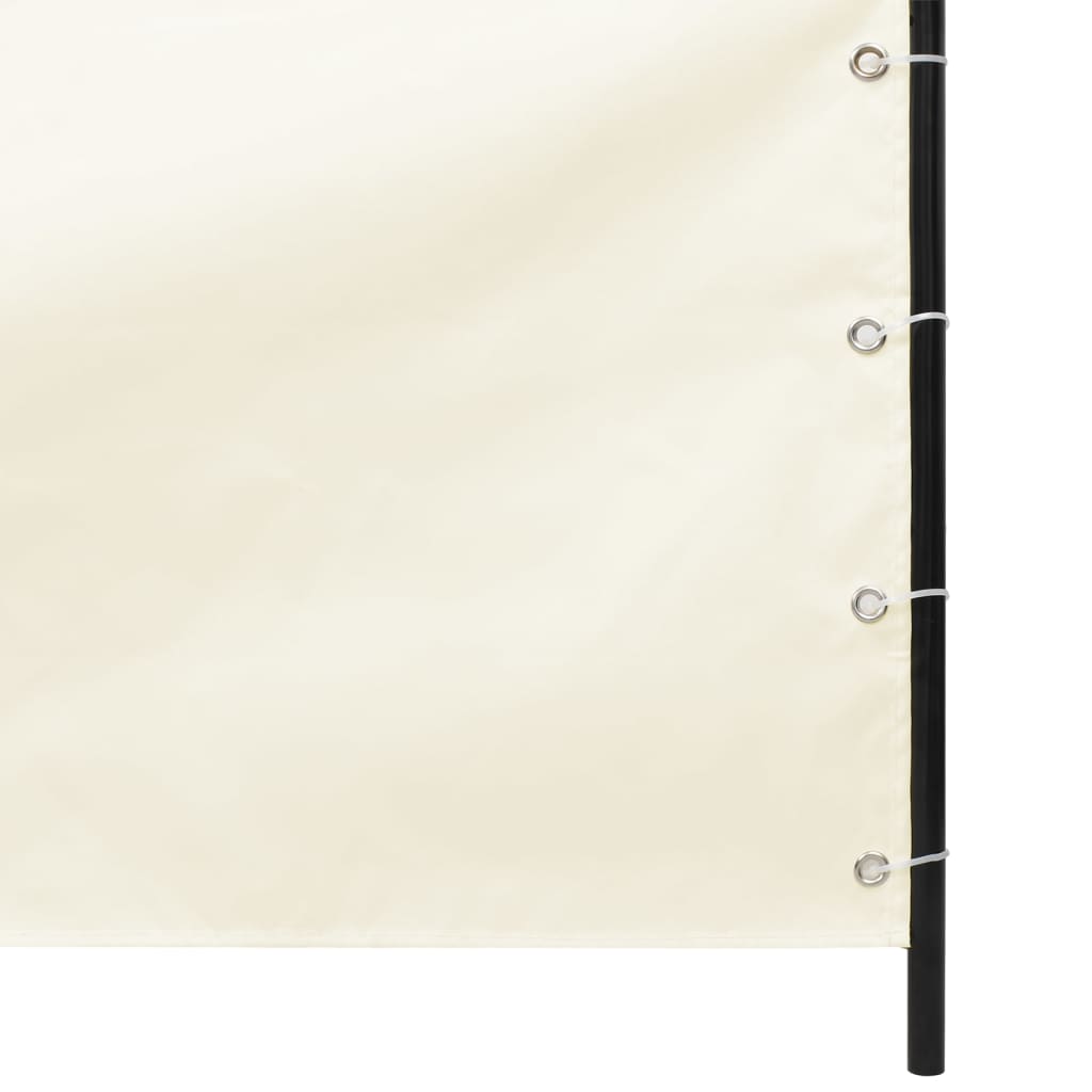 Vidaxl Balkon Screen 140x240 cm Oxford Fabric Cream -coloed