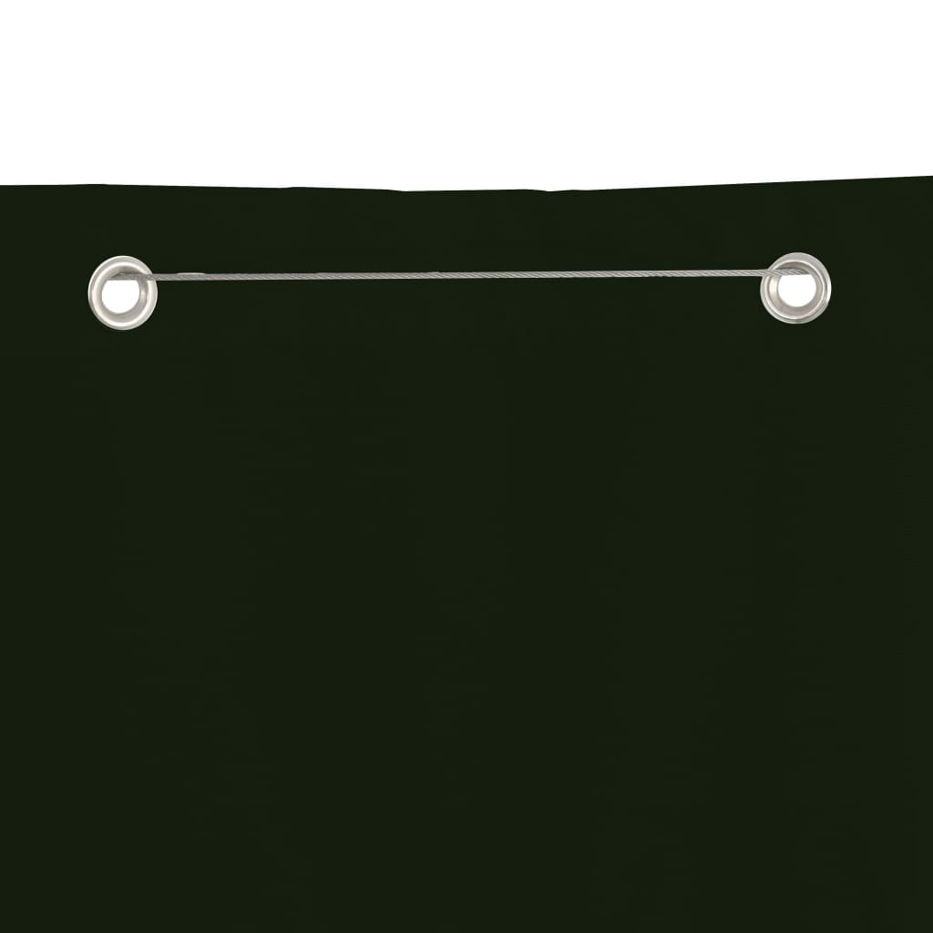 Vidaxl Balkon Screen 120x240 cm Oxford Fabric Dark Green