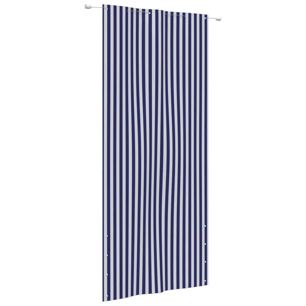 Vidaxl Balcony ekran 120x240 cm Oxford Fabric Blue and White