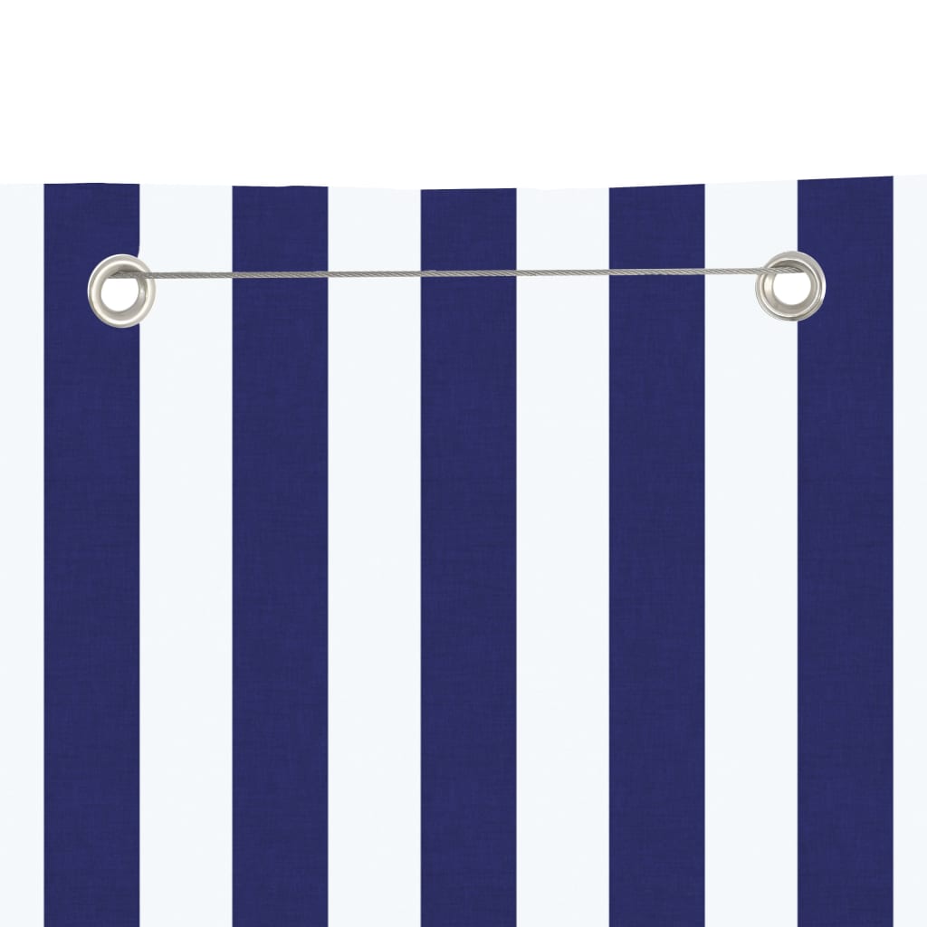 Vidaxl Balcony ekran 120x240 cm Oxford Fabric Blue and White
