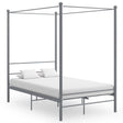 Vidaxl hemelbedframe metaal grijs 140x200 cm