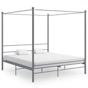 Vidaxl hemelbedframe metaal grijs 180x200 cm