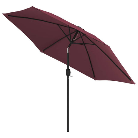 Vidaxl Parasol z metalowym biegunem 300 cm Bordeaux Red