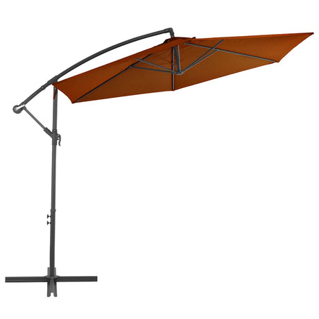 Vidaxl Floating Parasol z aluminiowym biegunem 300 cm terakotowym -