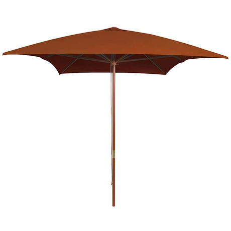 Vidaxl Parasol z drewnianym słupem 200x300 cm teracotta -colored