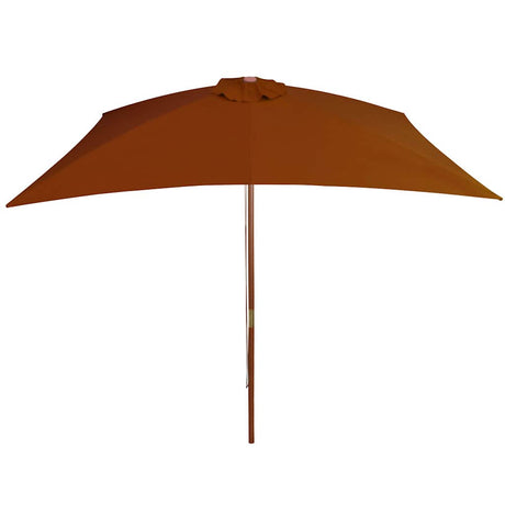 Vidaxl Parasol z drewnianym słupem 200x300 cm teracotta -colored