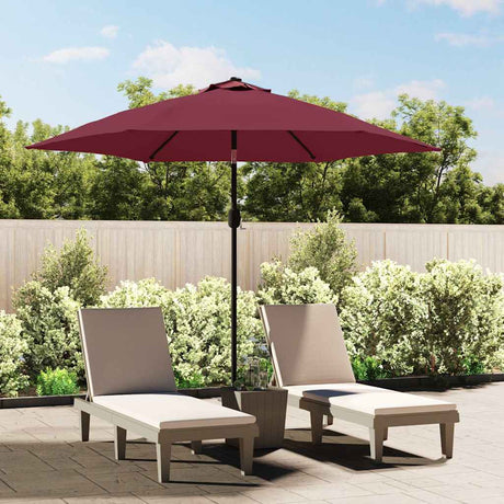 Vidaxl zastępczy materiał do Parasol 300 cm Burgundii Red