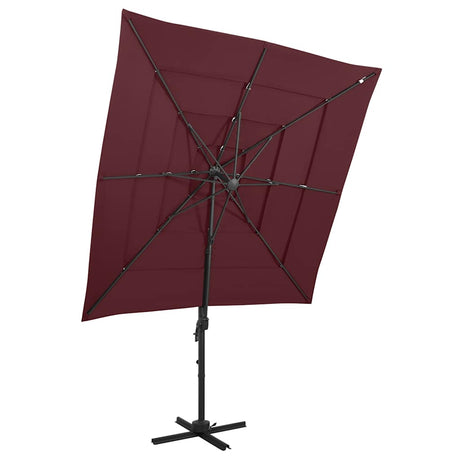 Vidaxl Parasol 4-warrowar