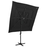 Vidaxl Parasol 4-warrowar