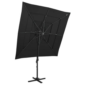 Vidaxl Parasol 4-warrowar
