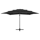 Vidaxl Parasol 4-warrowar