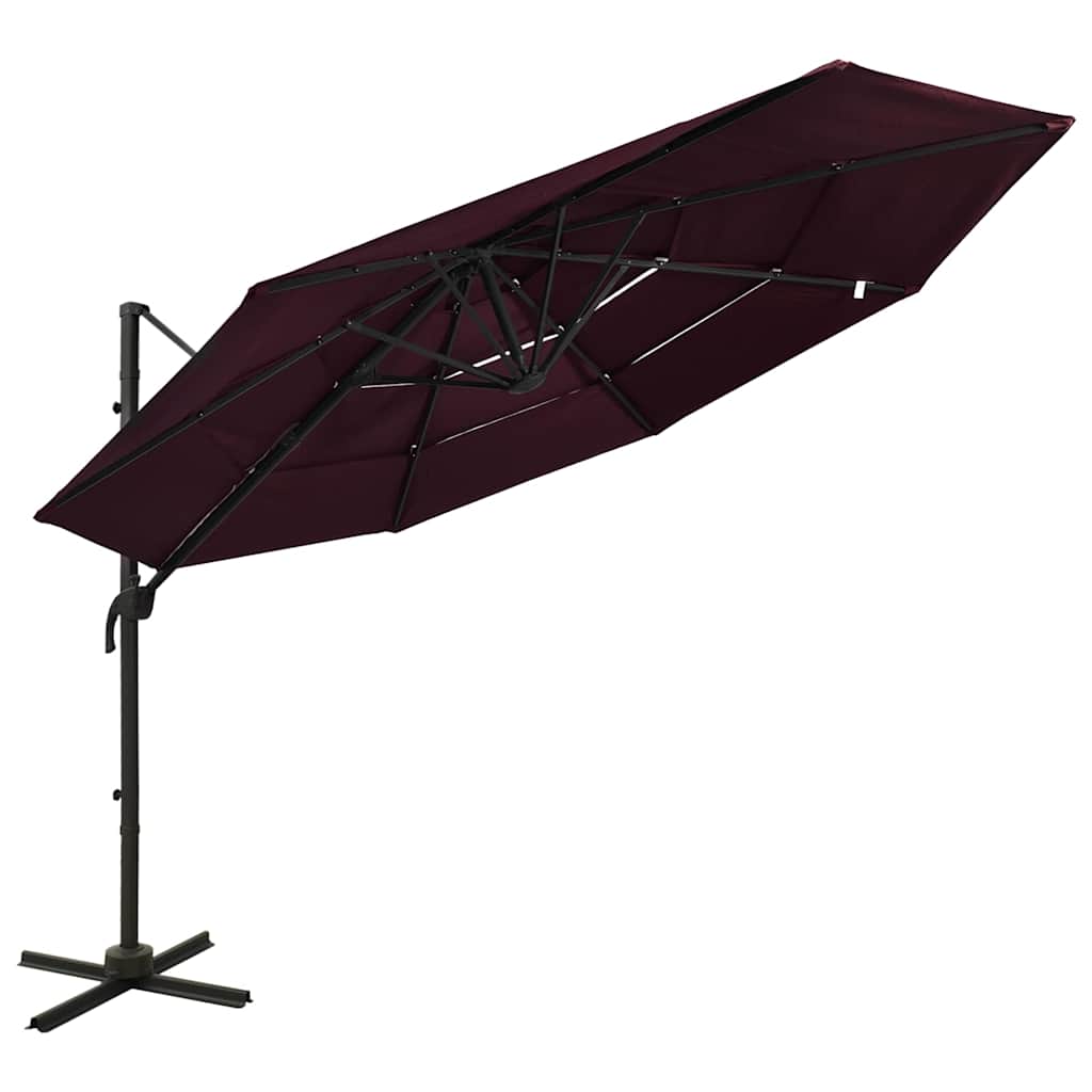 Vidaxl Parasol 4-warrowar