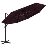 Vidaxl Parasol 4-warrowar