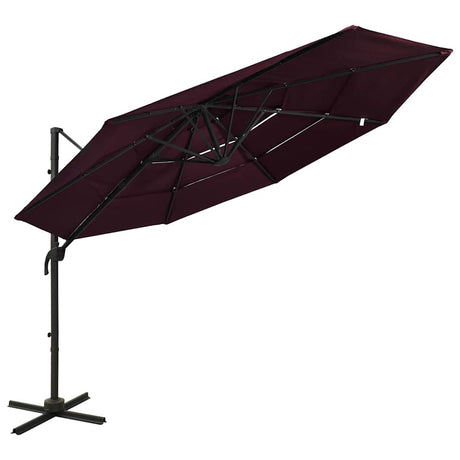 Vidaxl Parasol 4-warrowar