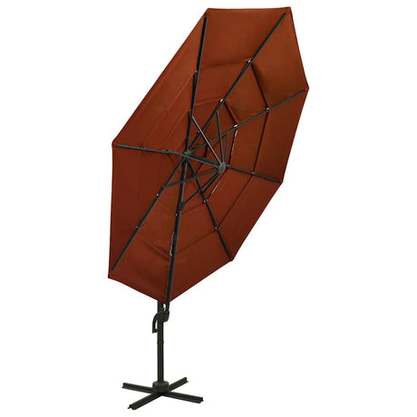 Vidaxl Parasol 4-warrowar