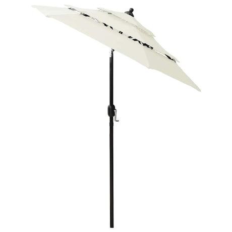 Vidaxl Parasol 3-warstwowy z aluminiowym biegunem 2 M w kolorze piasku
