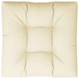 Vidaxl palet poduszka 80x80x12 cm tkaniny crème -colored