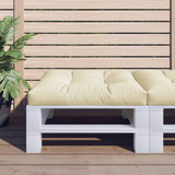 Vidaxl palet poduszka 80x80x12 cm tkaniny crème -colored