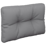 Vidaxl palletkussen 60x40x12 cm stof grijs