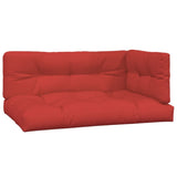 Vidaxl palet poduszki 3 St Fabric Red