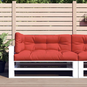 Vidaxl palet poduszki 3 St Fabric Red
