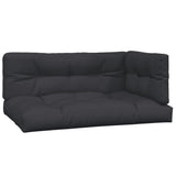 Vidaxl palet poduszki 3 St Fabric Black