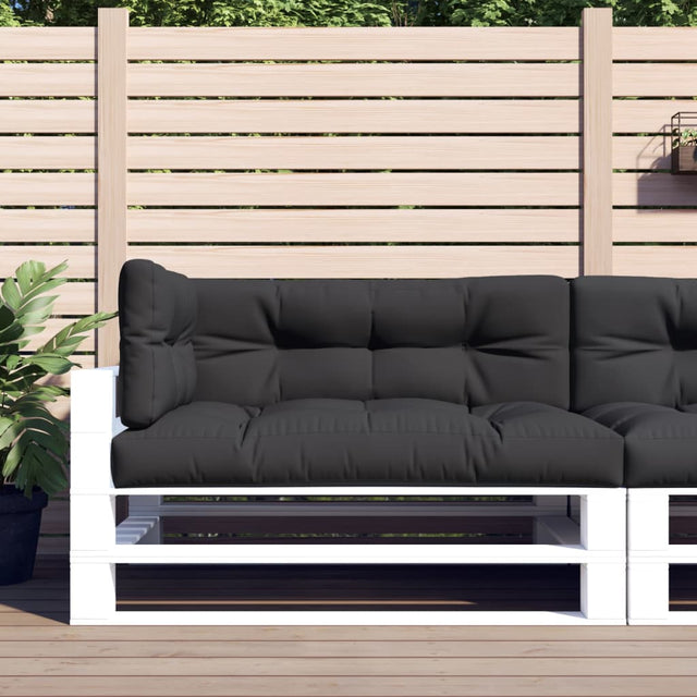 Vidaxl palet poduszki 3 St Fabric Black