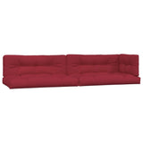 Vidaxl palet poduszki 5 St Fabric Wine Red