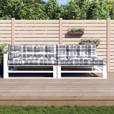 Vidaxl palet poduszki 5 St Fabric Diamond Wzór szary