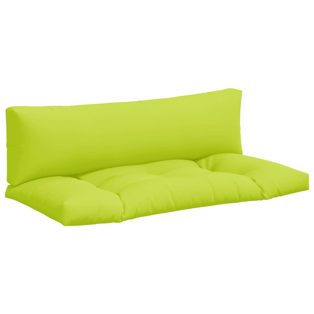 Vidaxl palet poduszki 2 St Fabric przezroczysty zielony